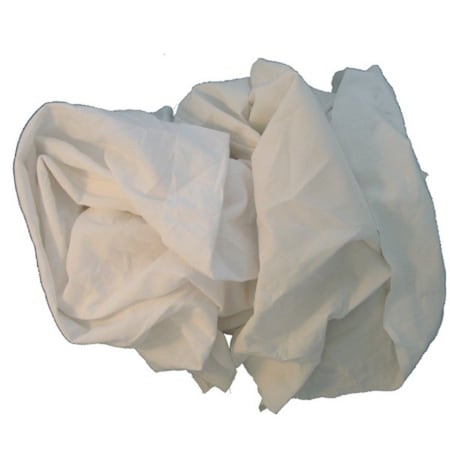 White Sheeting Wiping Rags 5 Lb. - Compressed